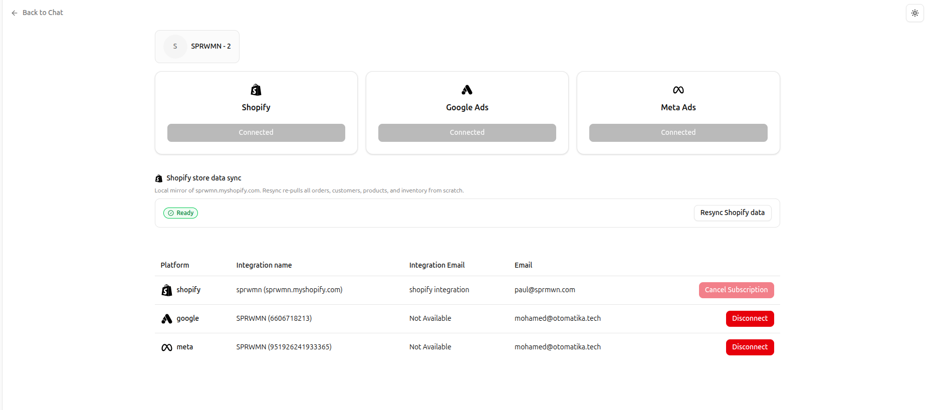 Marketing AI Agent / Chatbot — detail